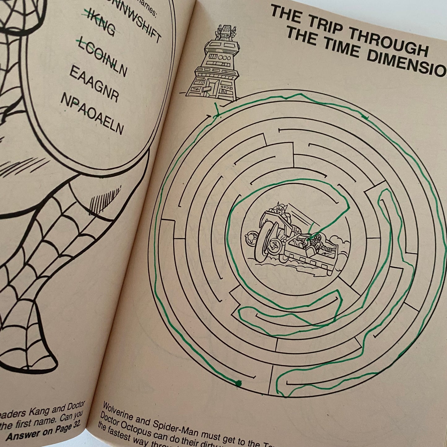 Vintage Marvel Colouring Book