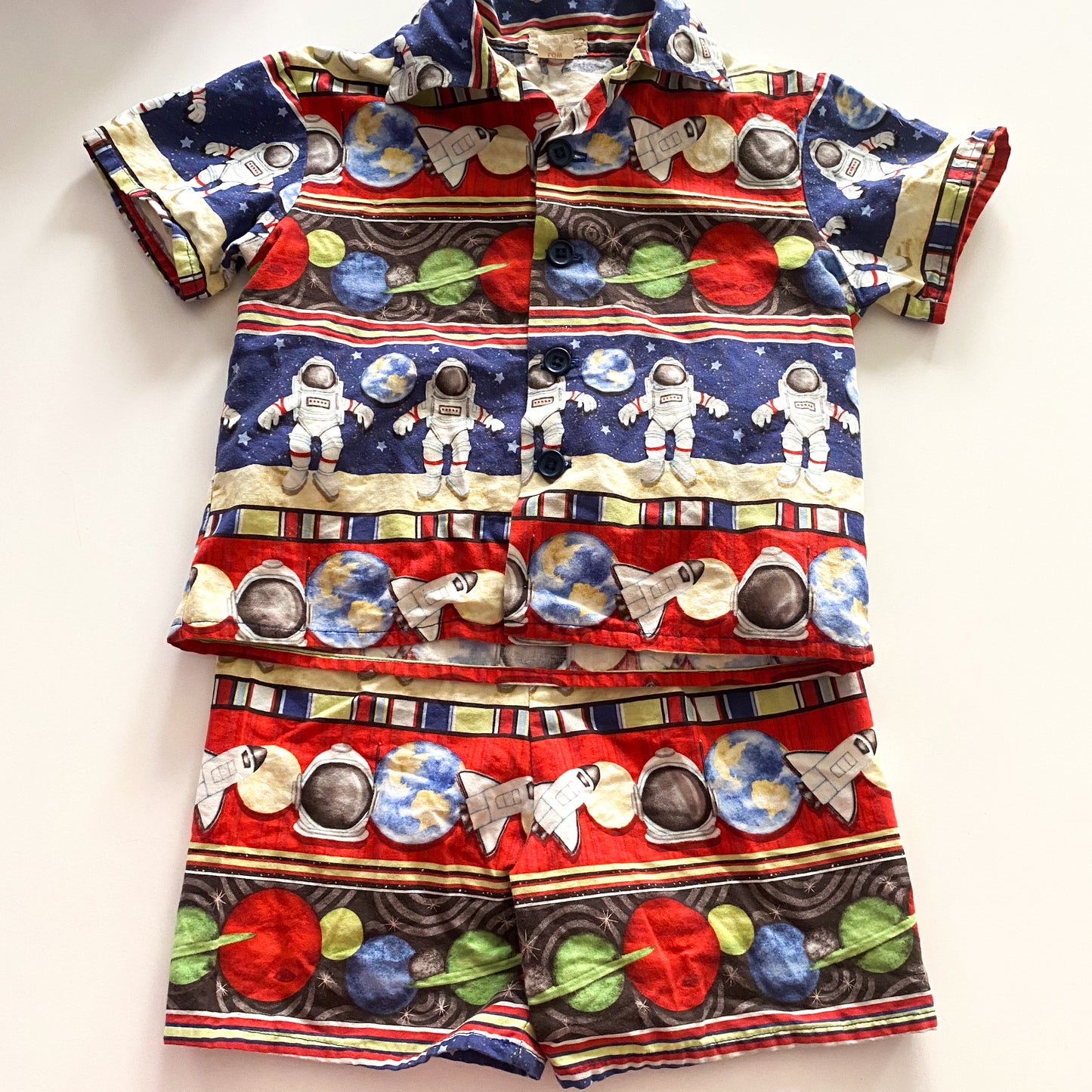 Handmade Space Set/Pyjamas - Size 2-3Y