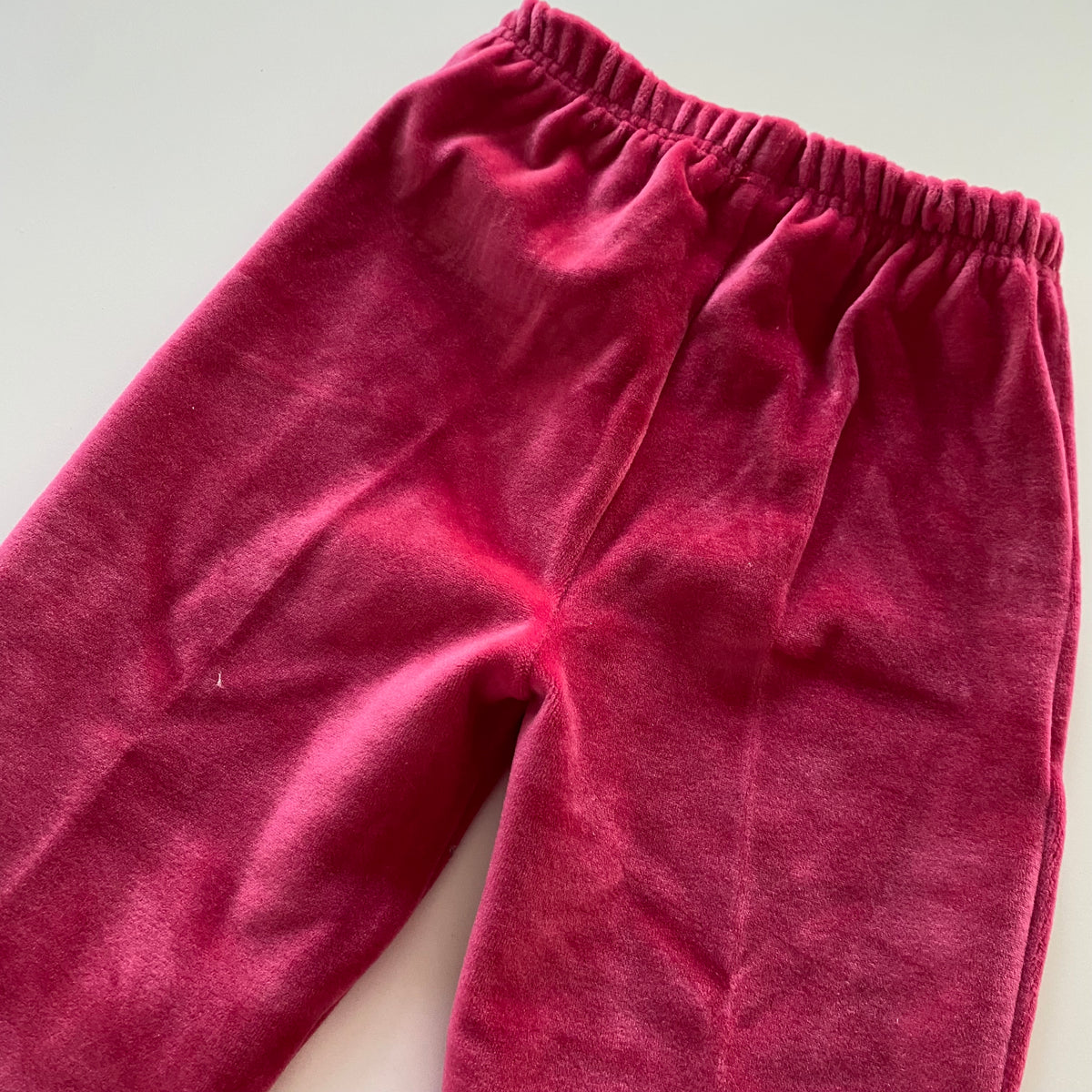 Vintage TAJ Fashion Pink Velour Pants - Size 1