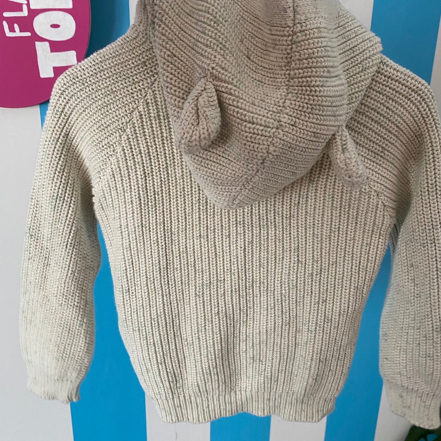 Jamie Kay Bear Knit Cardigan - Size 2