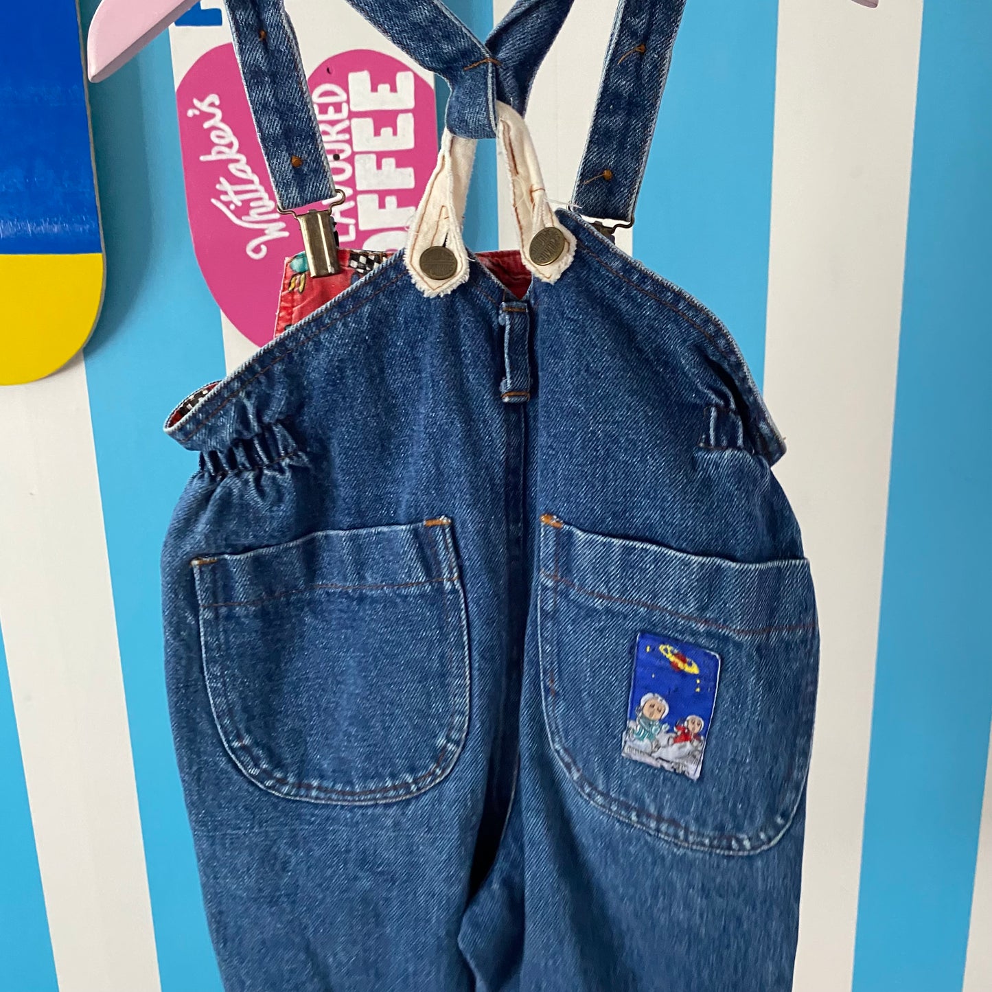 Vintage Spud Kids Denim Overalls - Size 1-2Y