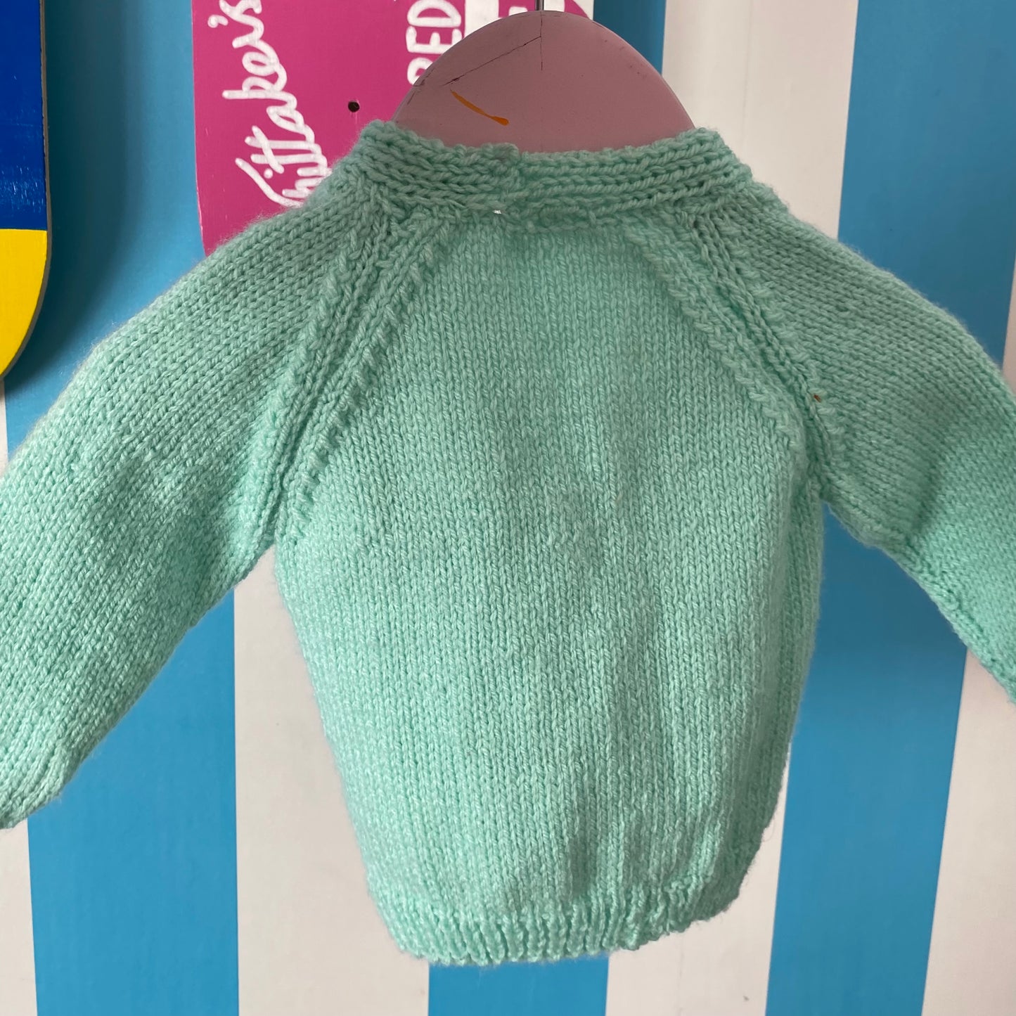 Handmade Knit Cardigan - Size 6M