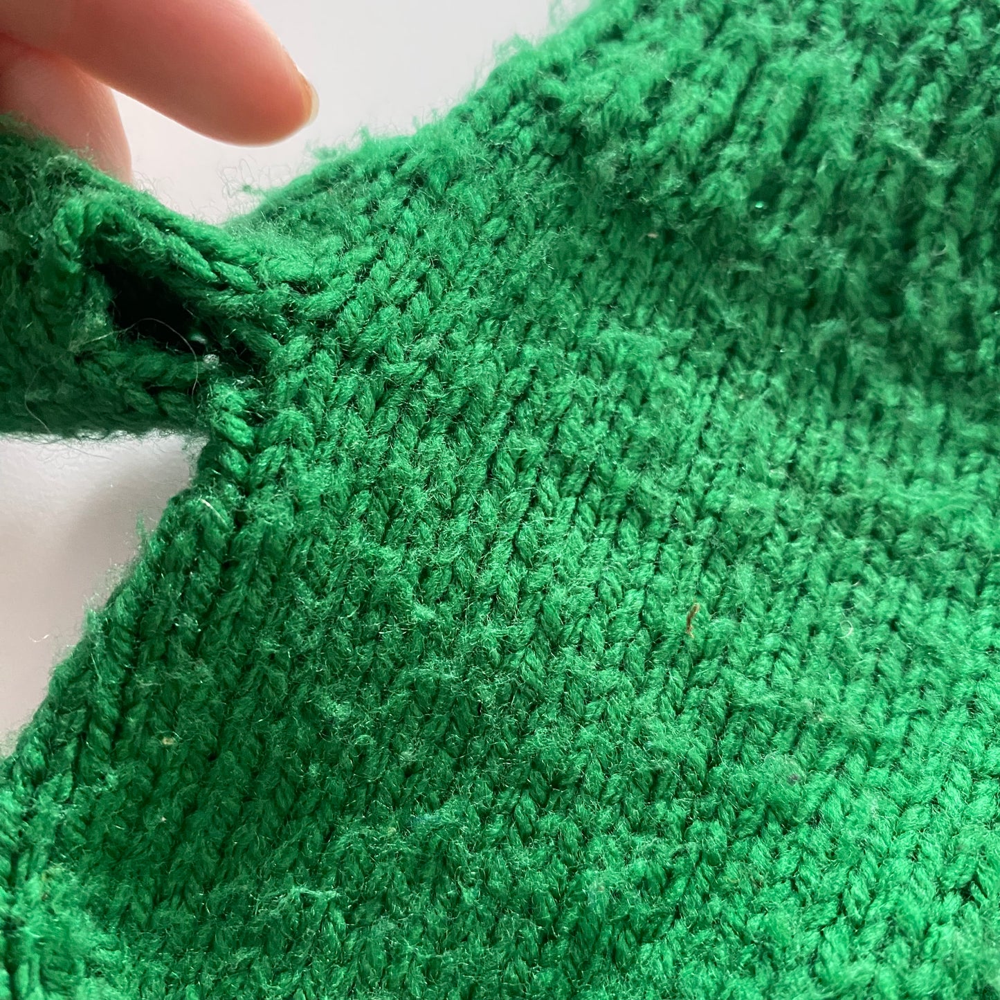 Handmade Knit Mittens - Size Toddler (FLAW)
