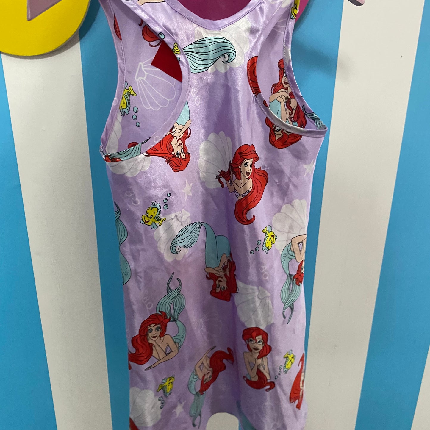 Vintage Disney The Little Mermaid Silk Nightie - Size 3