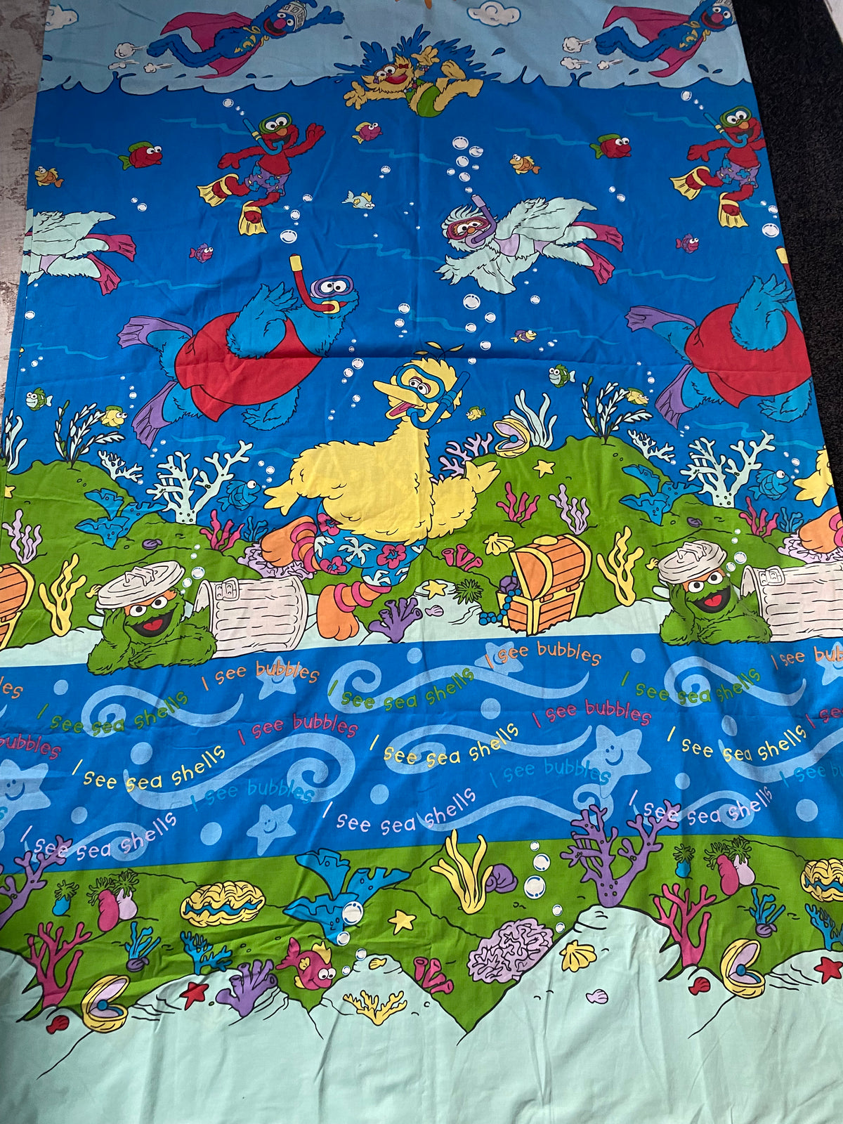 Vintage Sesame Street Single Duvet Cover