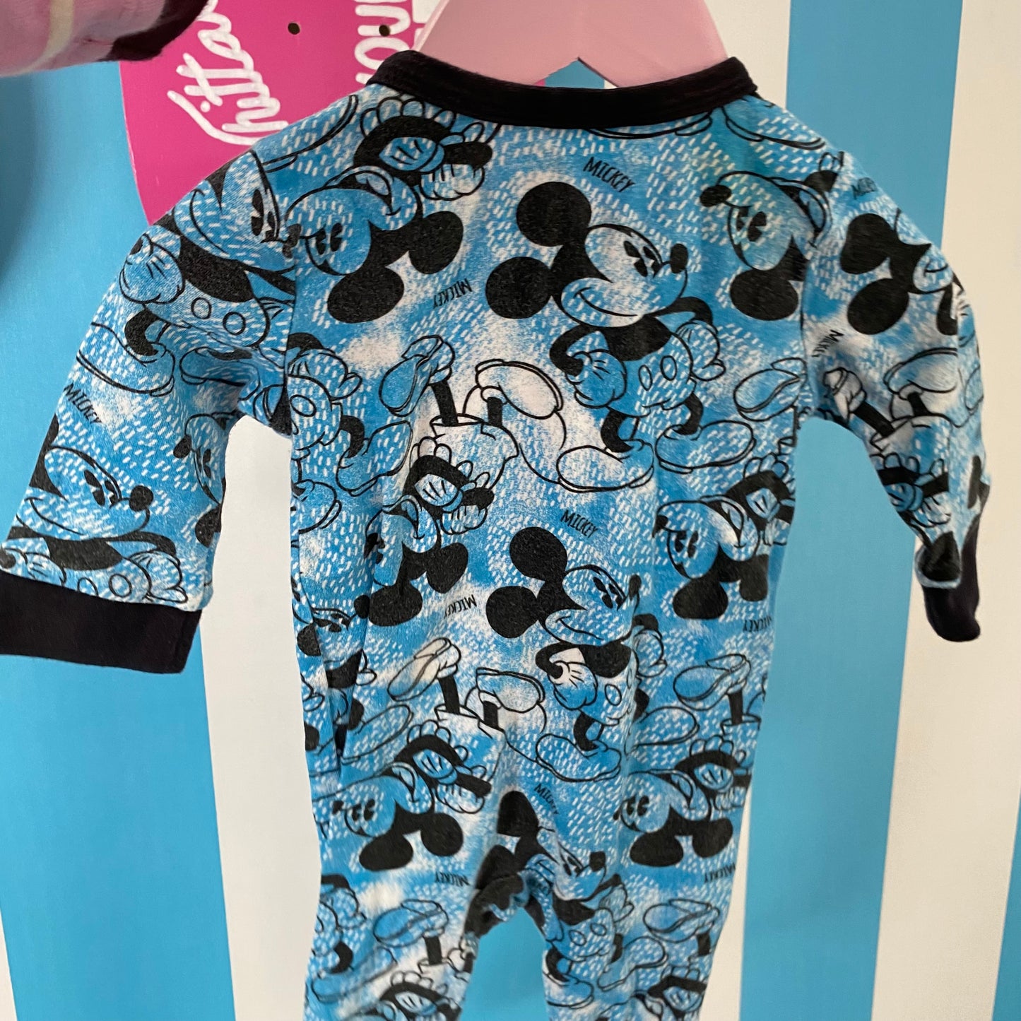 Disney Mickey Mouse Footed Suit - Size 3-6M