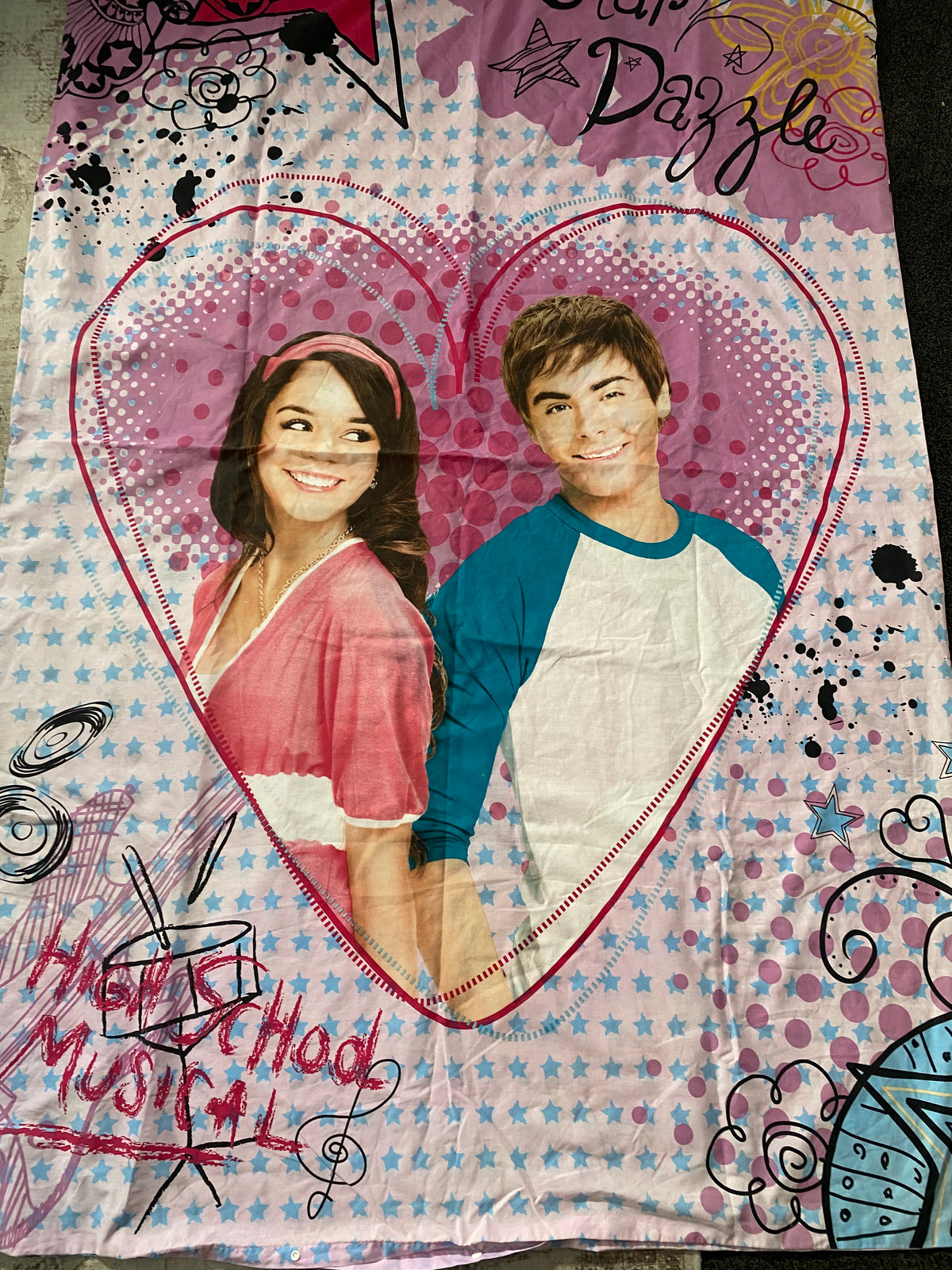 Y2K High School Musical Single Duvet Cover