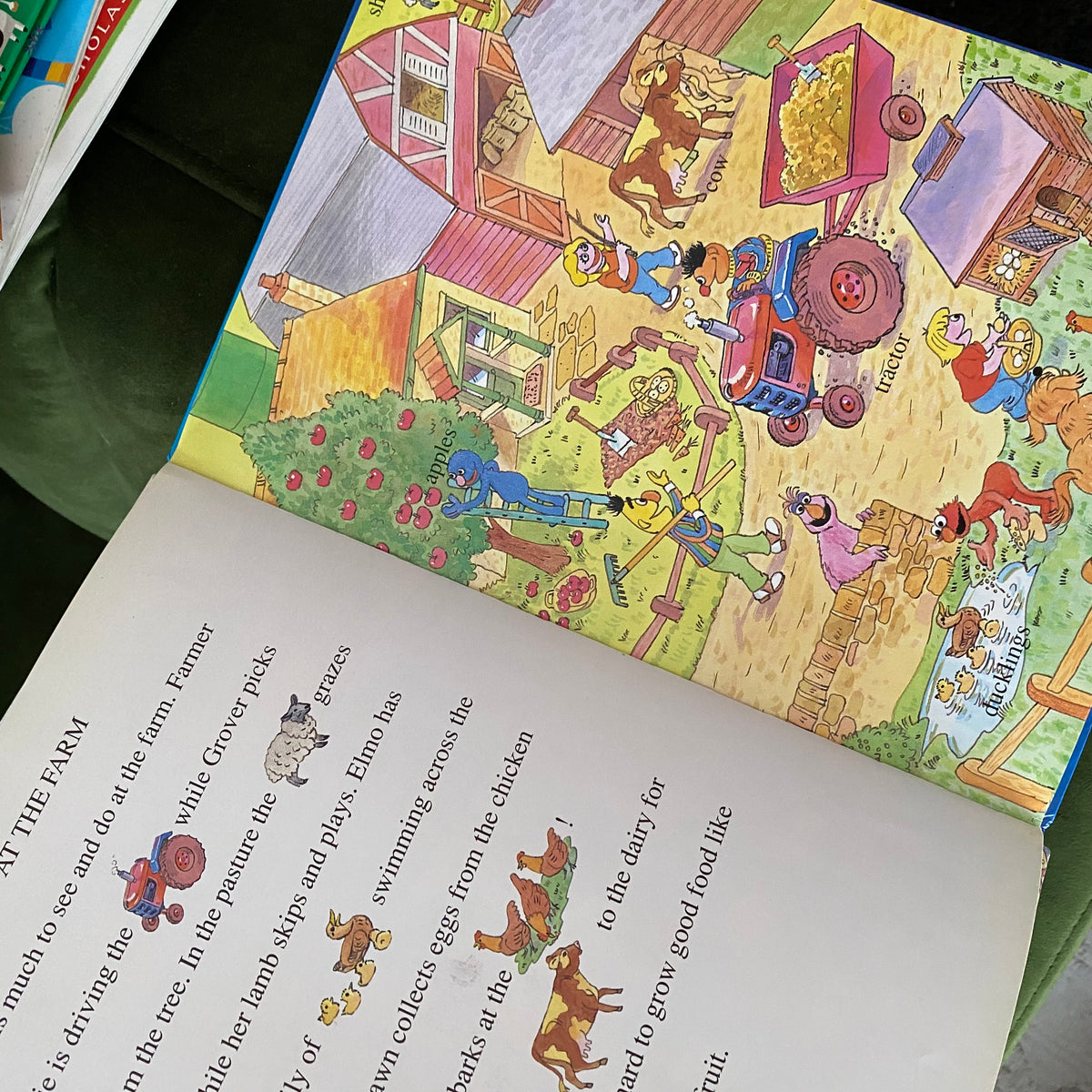 Vintage Sesame Street Fun With Words Going Places Book