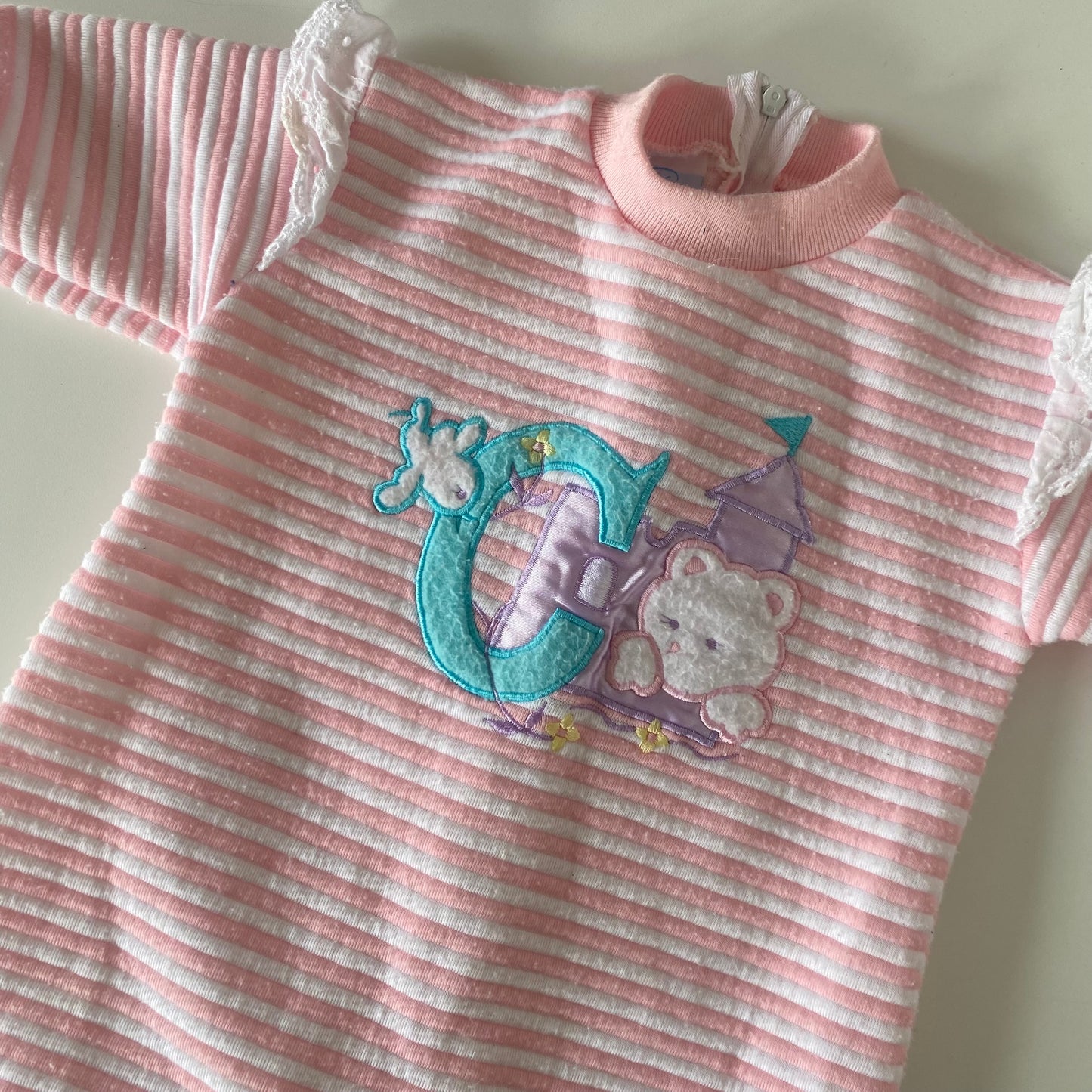 Vintage Footed Romper - Size 3-6M