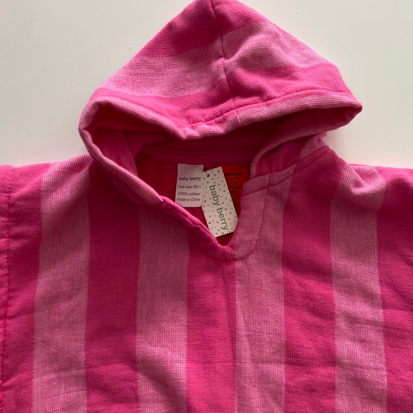 Baby Berry Hooded Towel - Size 1 (NEW)