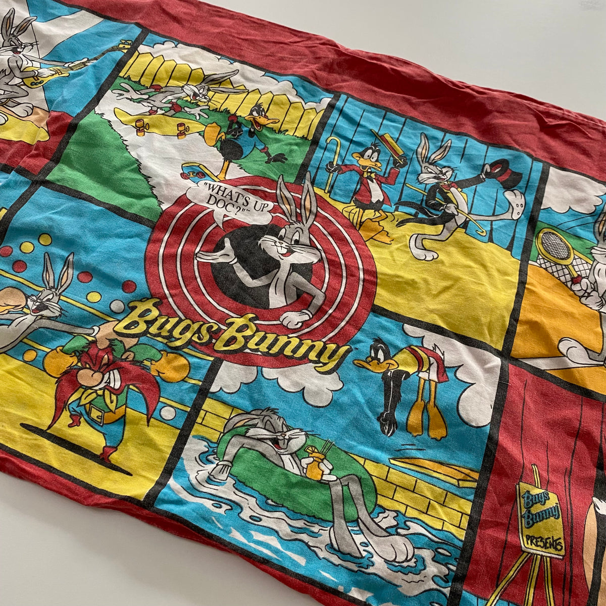 Vintage Loony Tunes Bugs Bunny Pillowcase