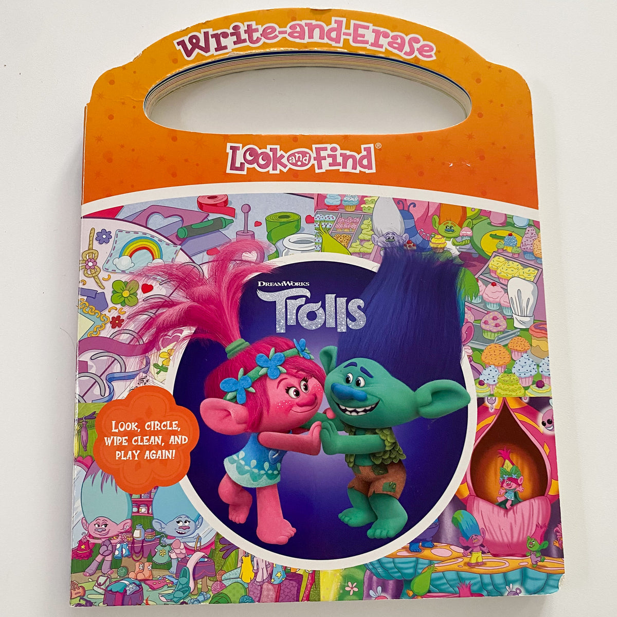 Write & Erase Look & Find Trolls Book