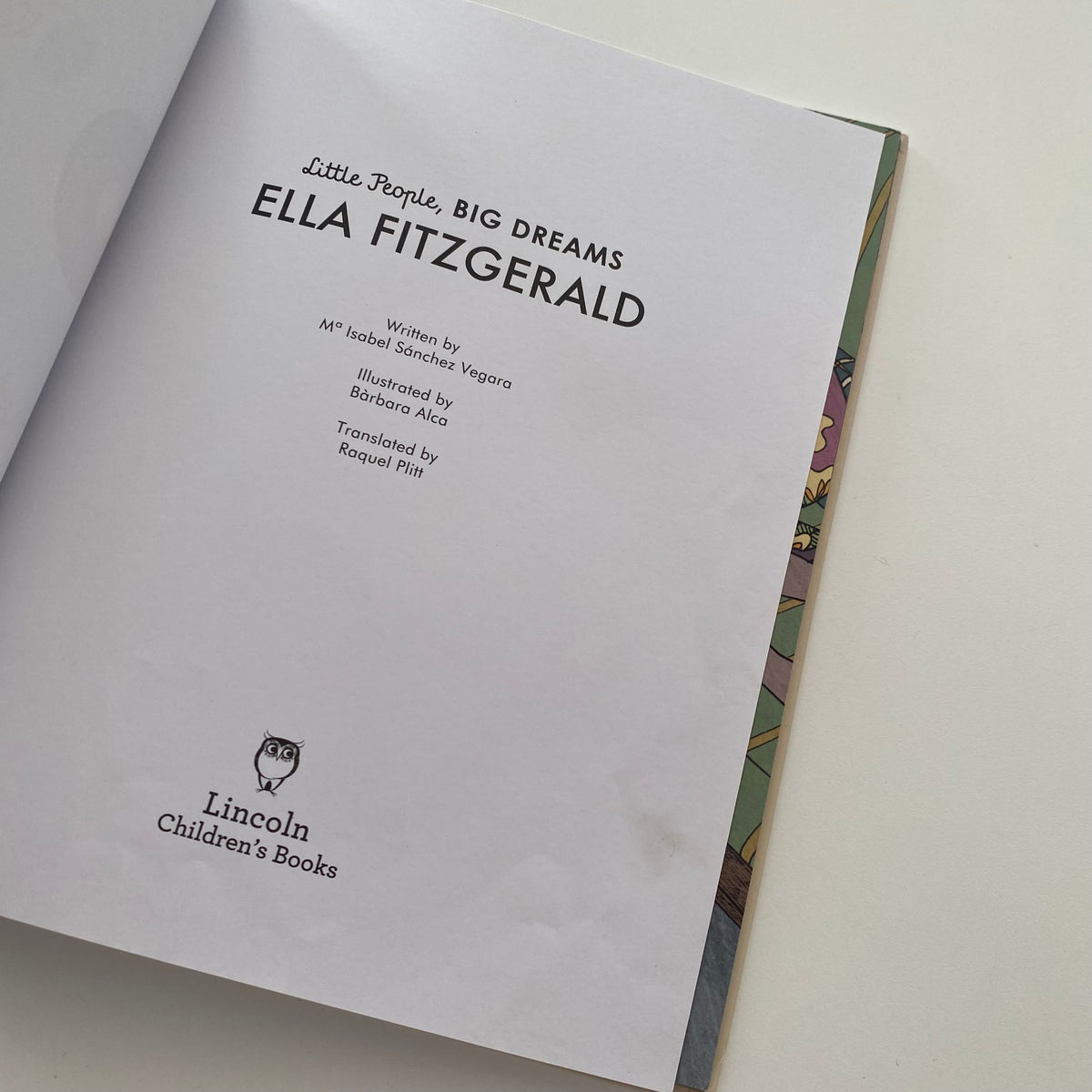 Little People Big Dreams Ella Fitzgerald Book