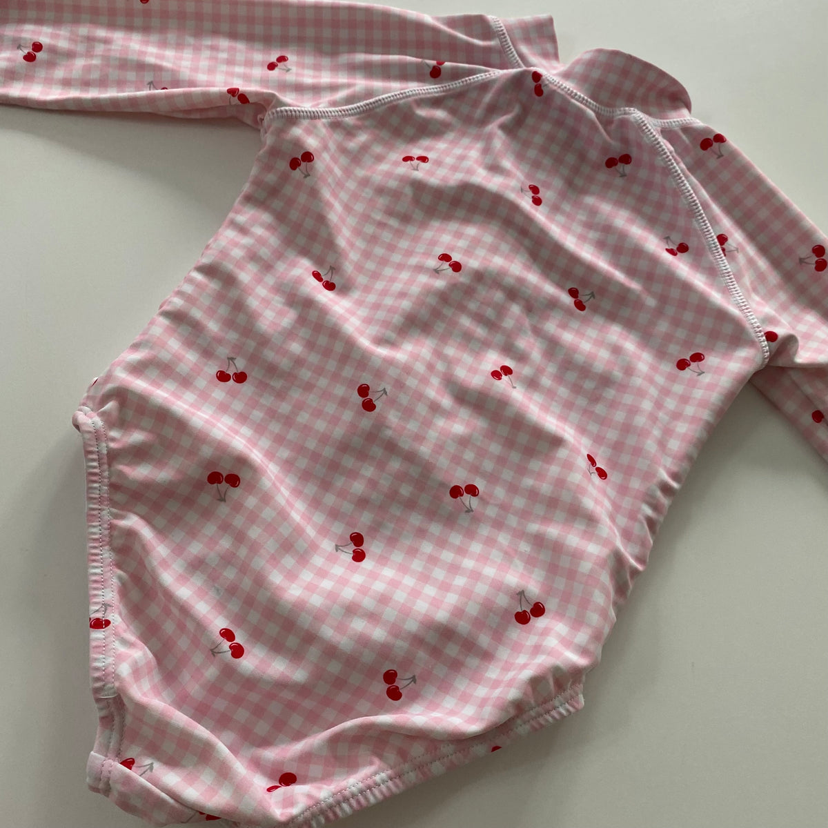 Cherry Gingham Swimsuit - Size 2
