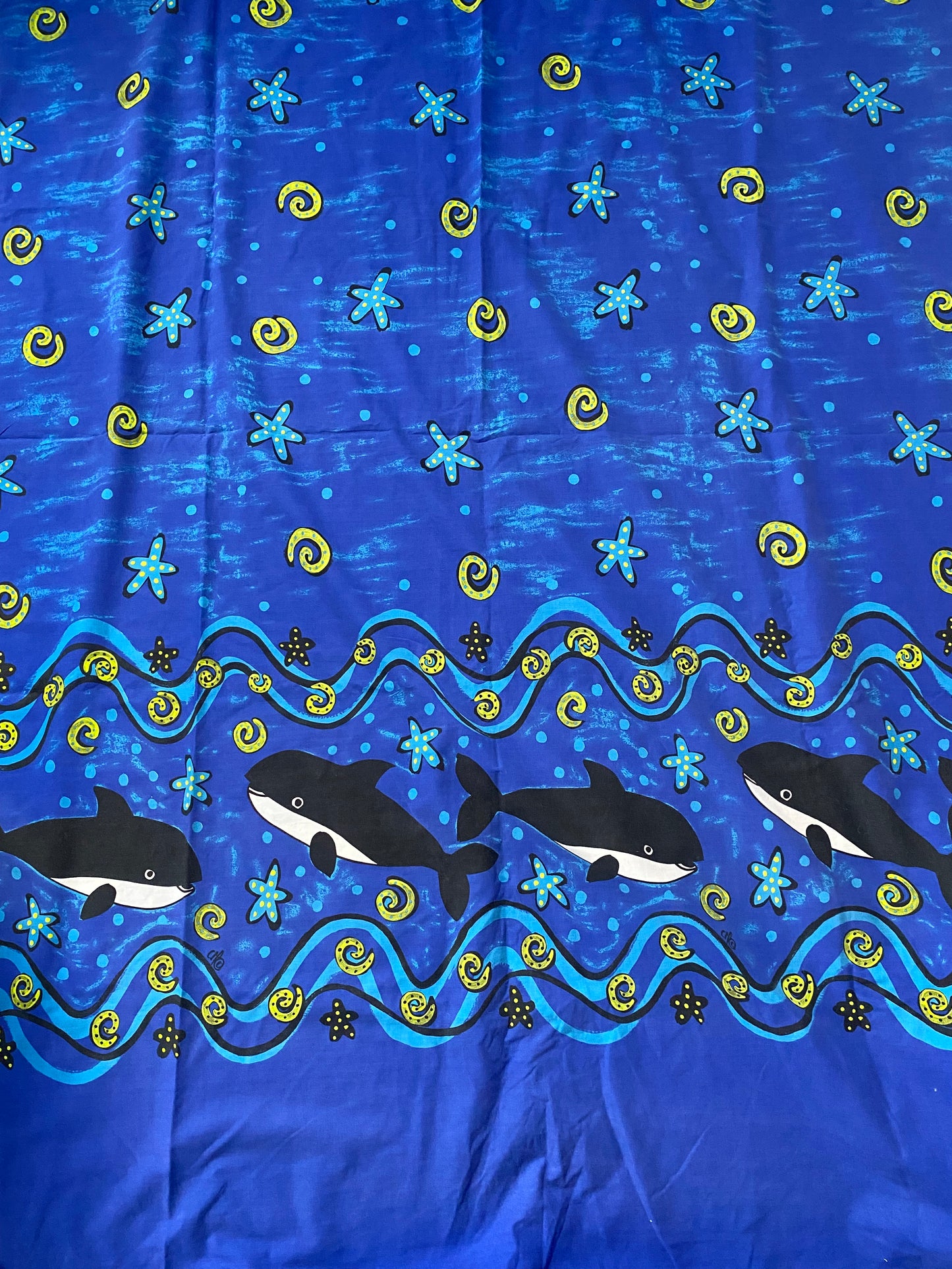 Vintage Dolphin Single Duvet Cover