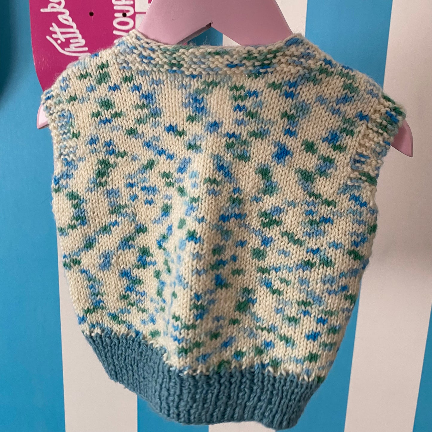 Handmade Knit Vest - Size 6-12M