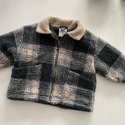 Vintage Pumpkin Patch Sherpa Jacket - Size 1
