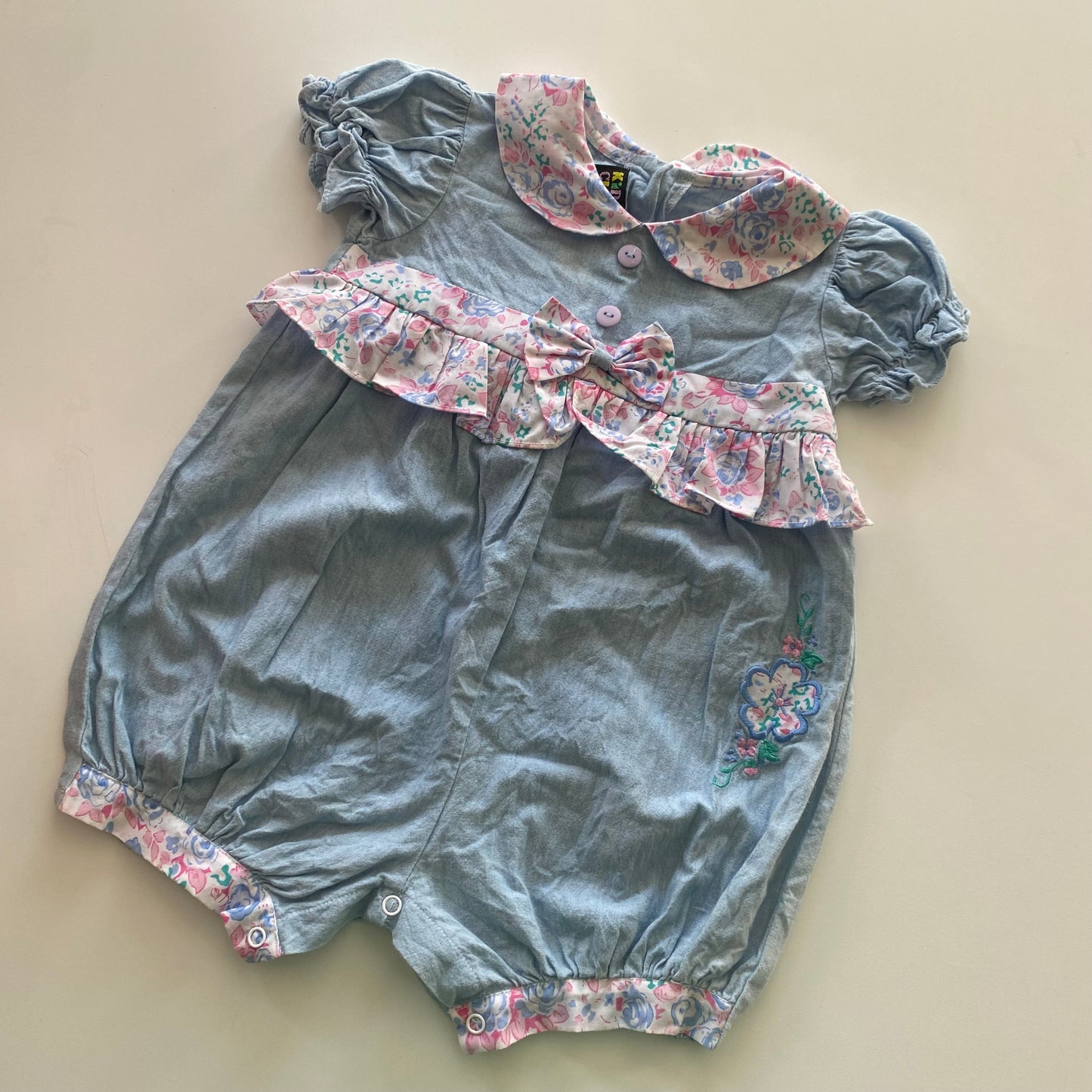 Vintage Kids Club Romper - Size 6-12M