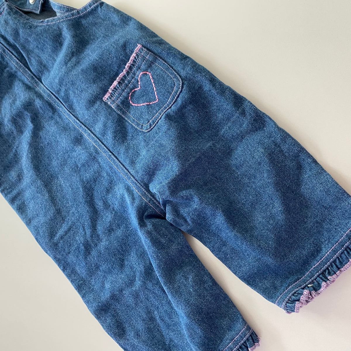 Vintage Teeny Weeny Overalls - Size 12M