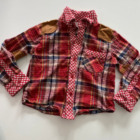 Vintage Plaid Shirt - Size 3