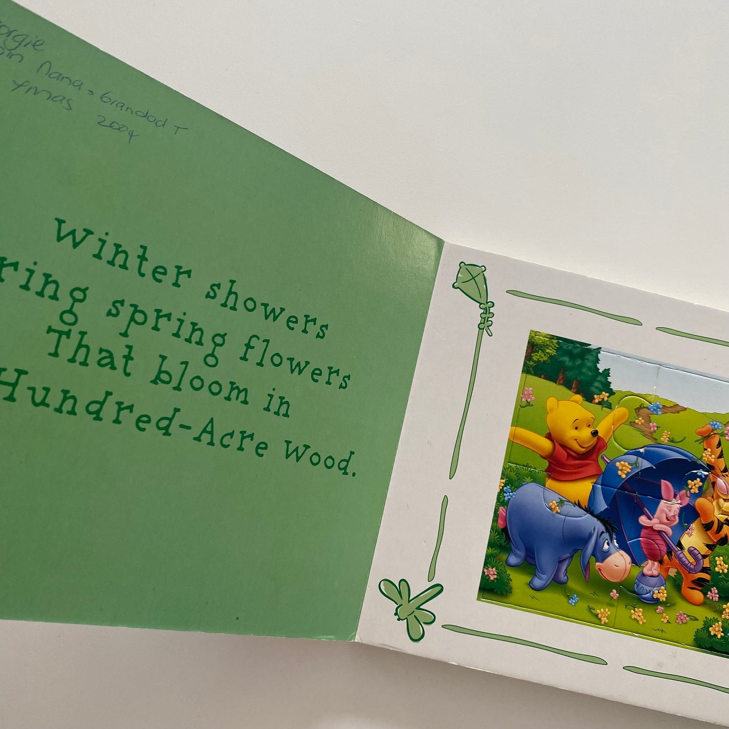 Four Seasons With Winnie The Pooh Jigsaw Book