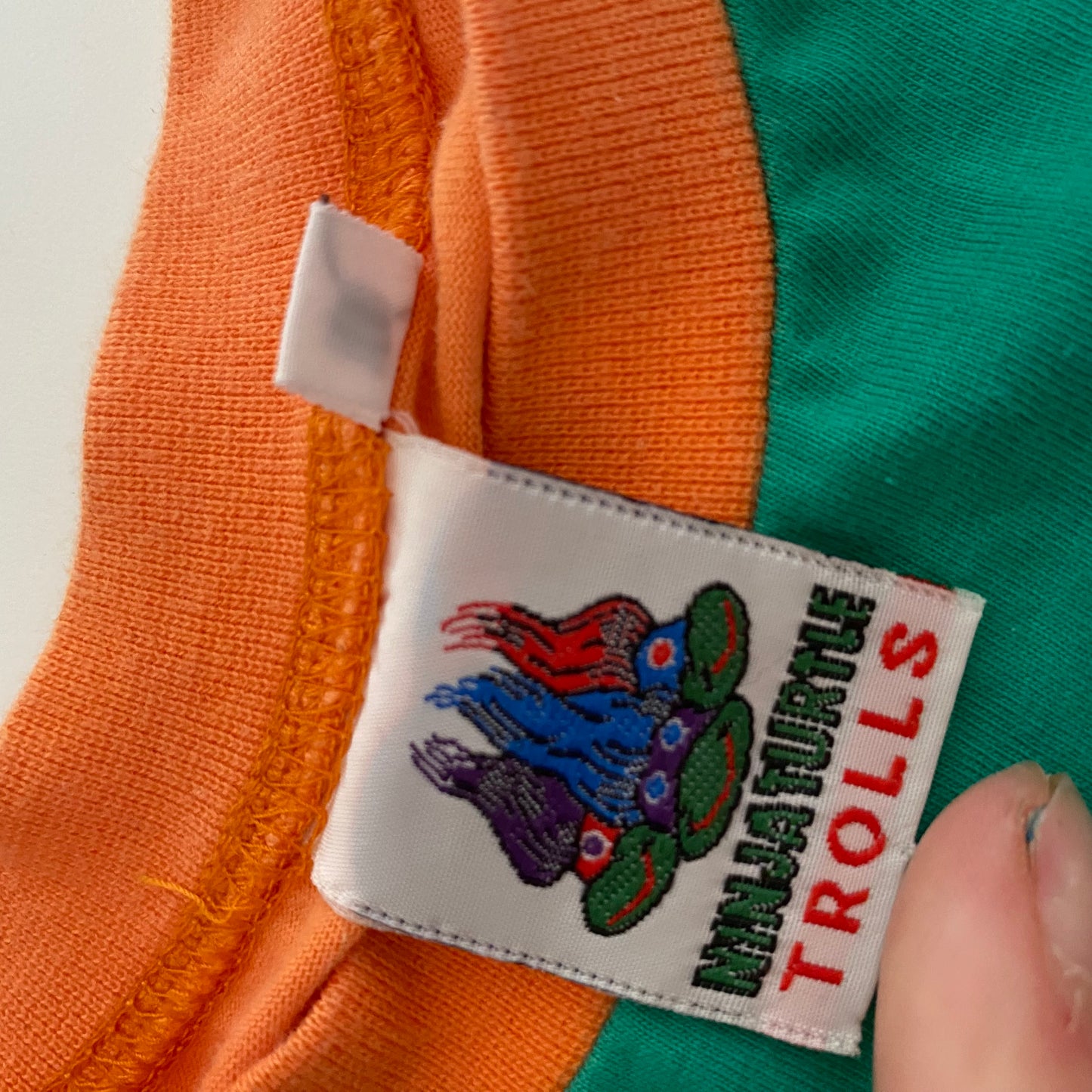 Vintage TMNT Ninja Turtles TROLLS Top - Size 10