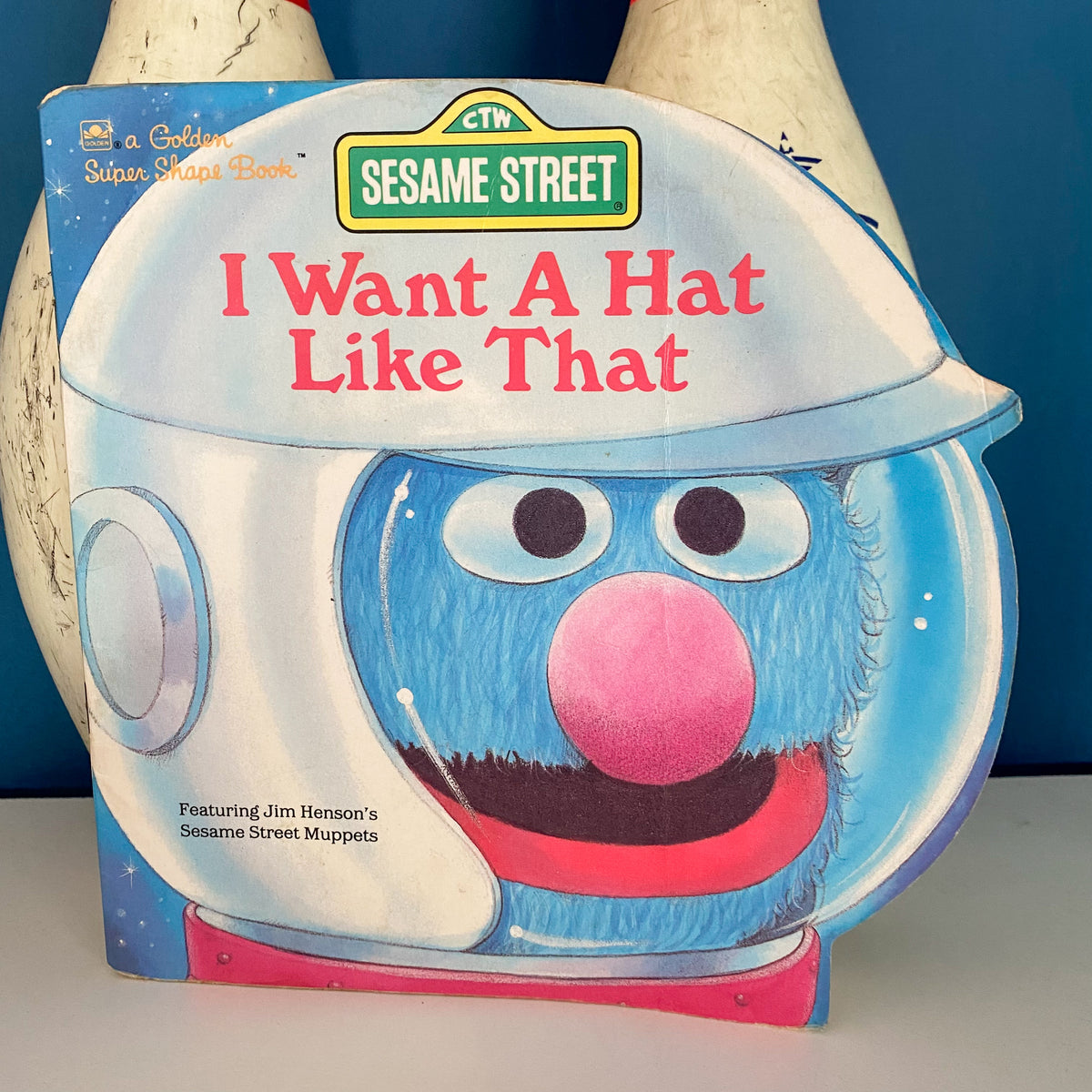 Vintage Sesame Street I Want A Hat Like That Book