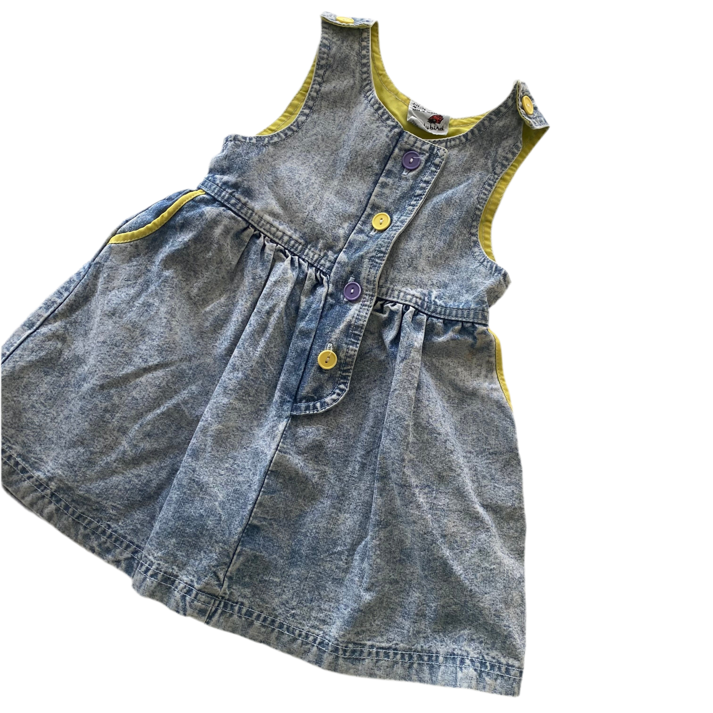 Vintage Ladybird Acidwash Dress - Size 3