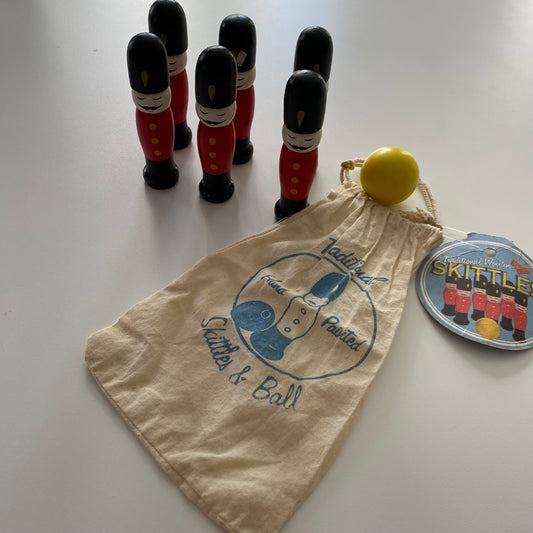 Wooden Skittles Game