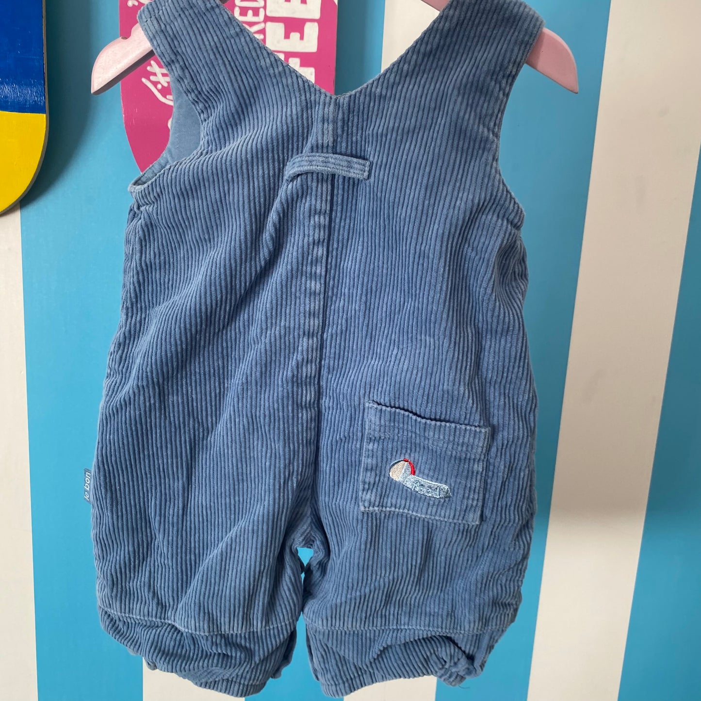 Le Bon Corduroy Overalls - Size 6-12M