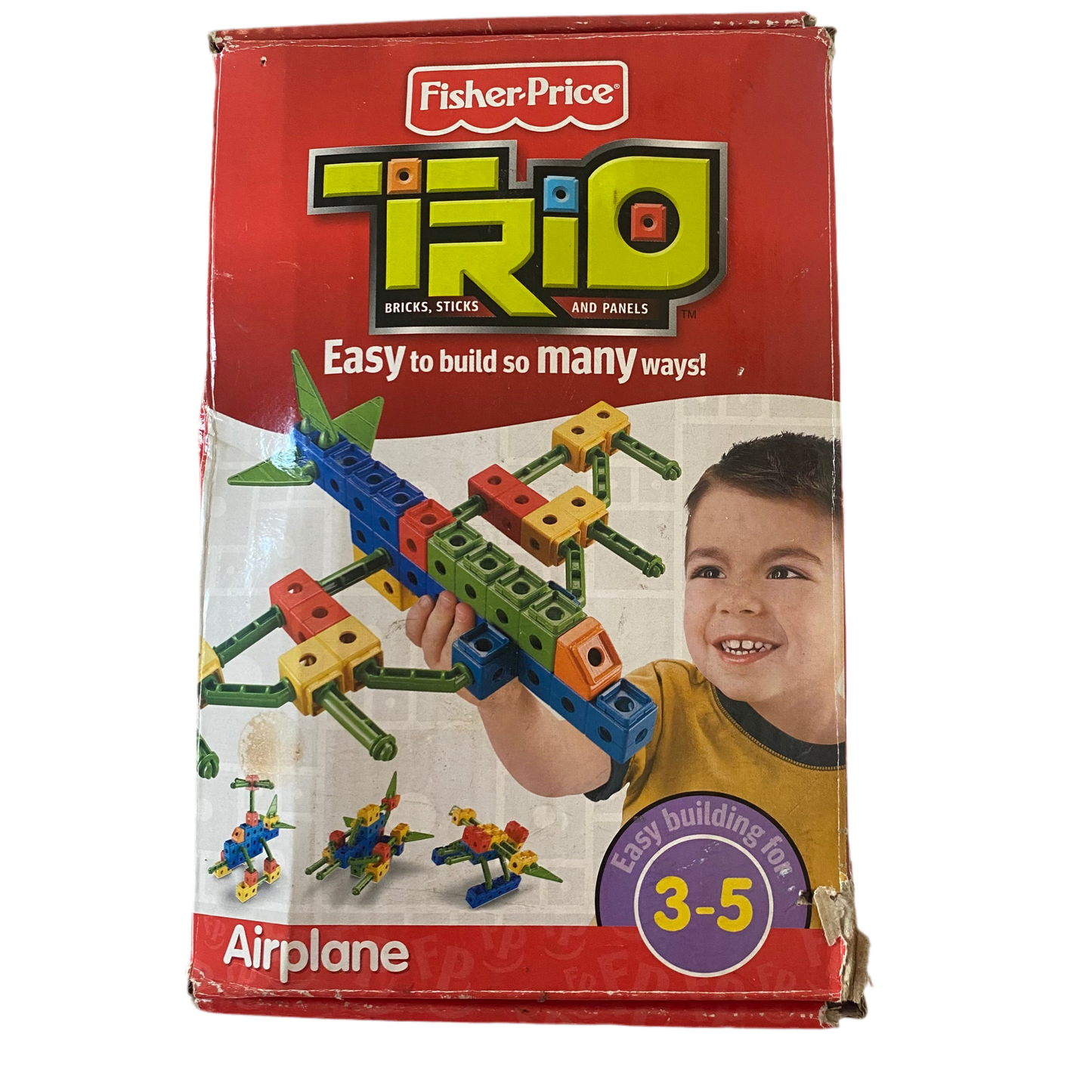 Fisher Price Trio Airplane Building Blocks