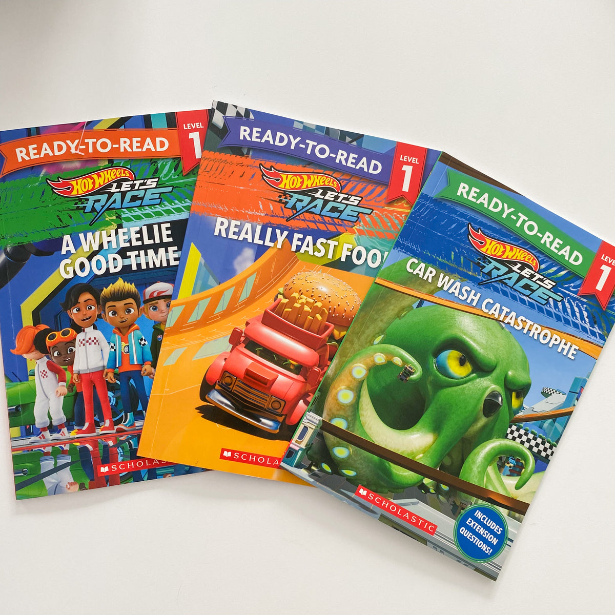 Ready To Read Hotwheels Book Bundle