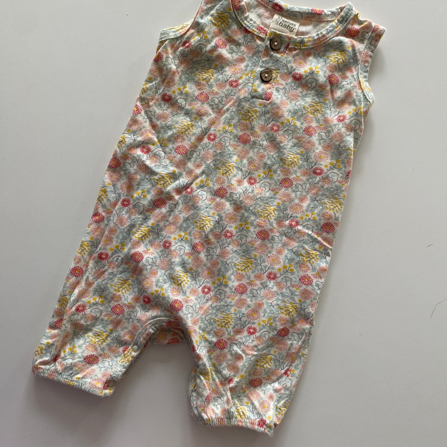 Nature Baby Floral Romper - Size 3-6M