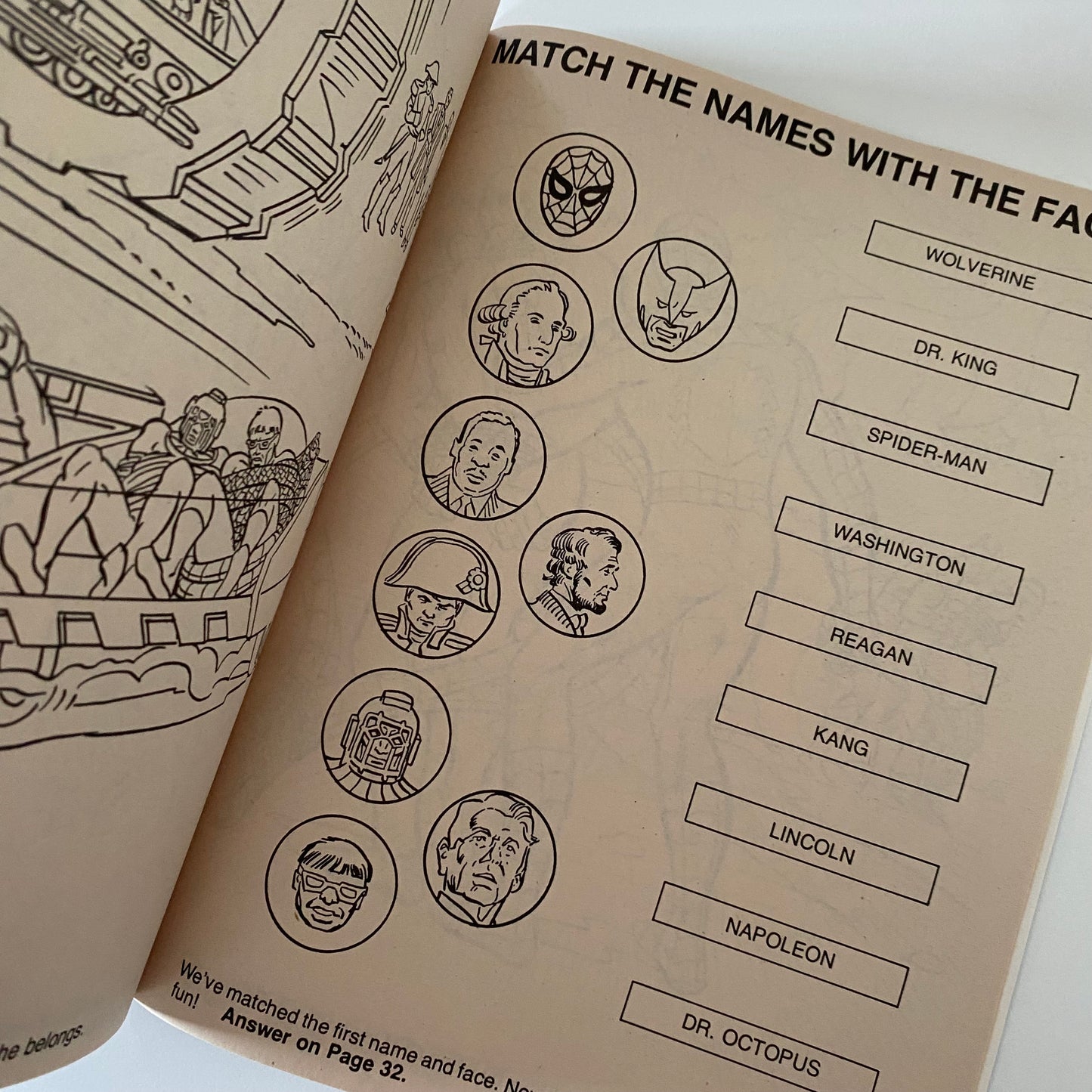 Vintage Marvel Colouring Book
