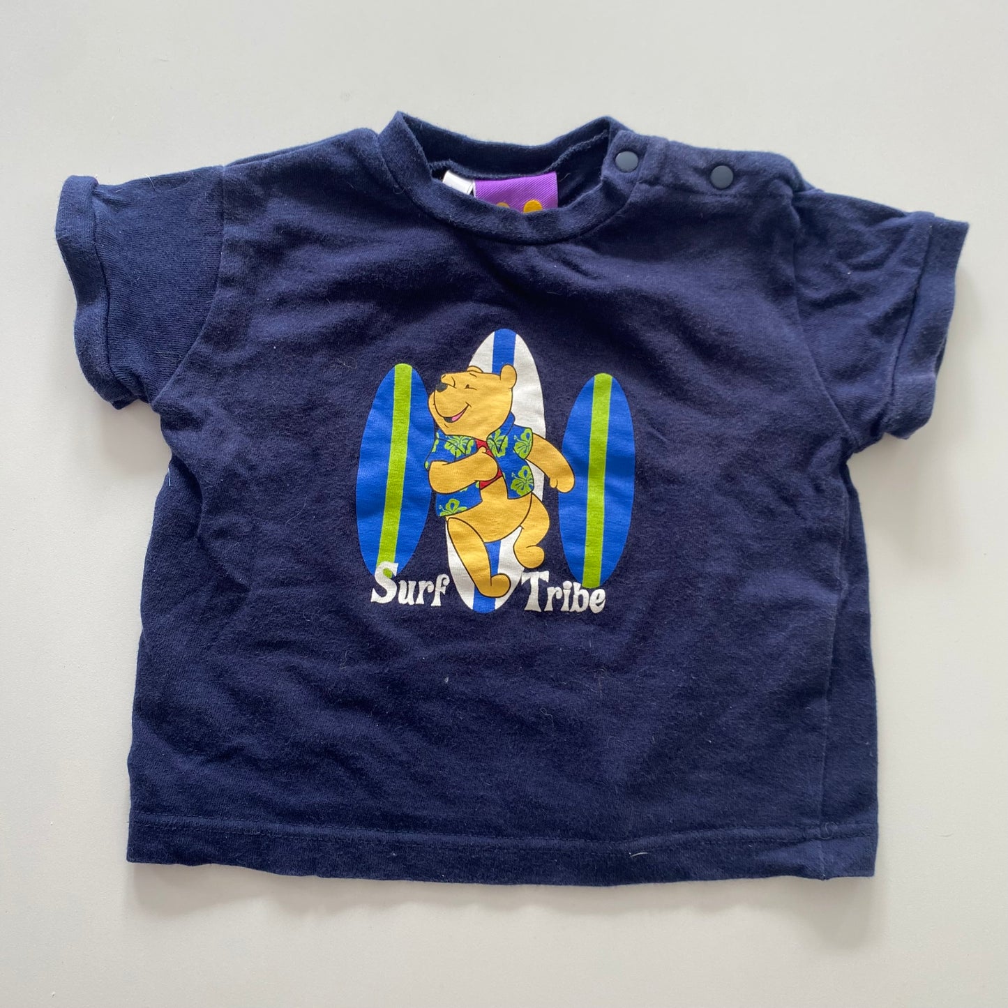 Winnie The Pooh Surf Time Top - Size 6-12M
