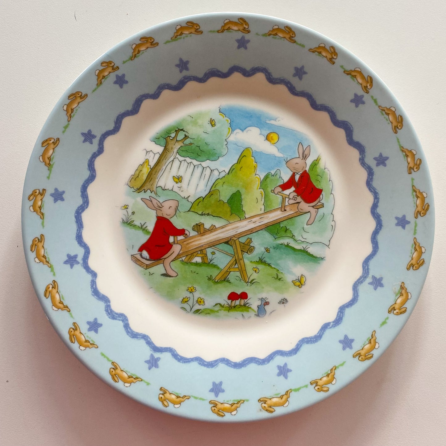 Vintage Bunnykins Melamine Plate