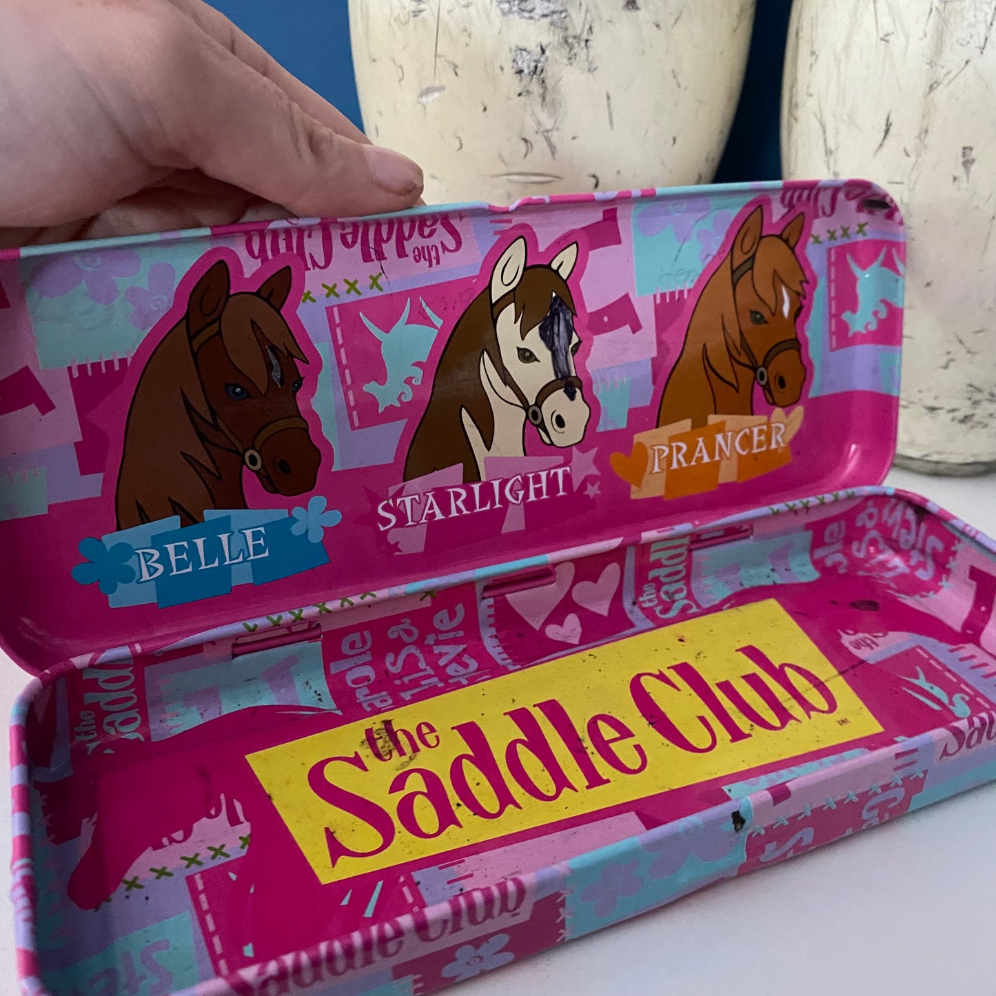 Y2K Saddle Club Tin Pencil Case