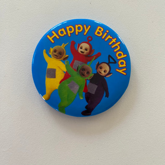 Vintage Teletubbies Birthday Badge