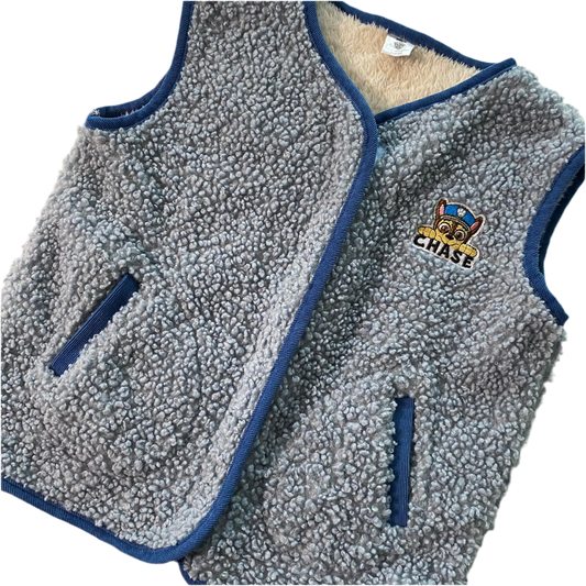 Paw Patrol Sherpa Vest - Size 5-8Y
