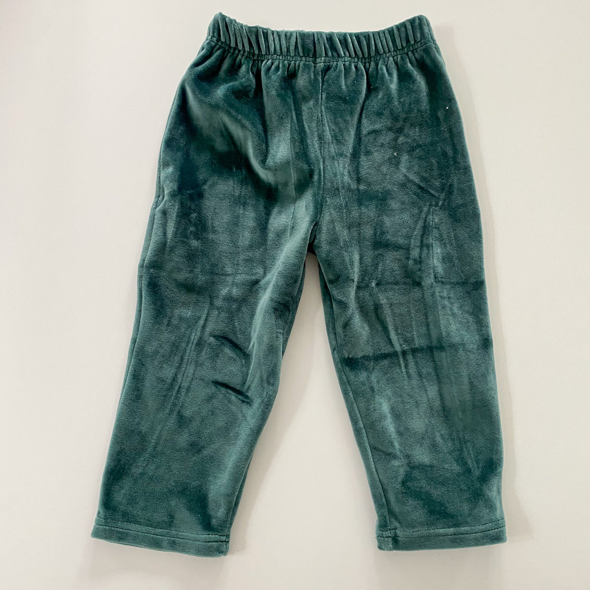 Vintage TAJ Fashion Green Velour Pants - Size 2