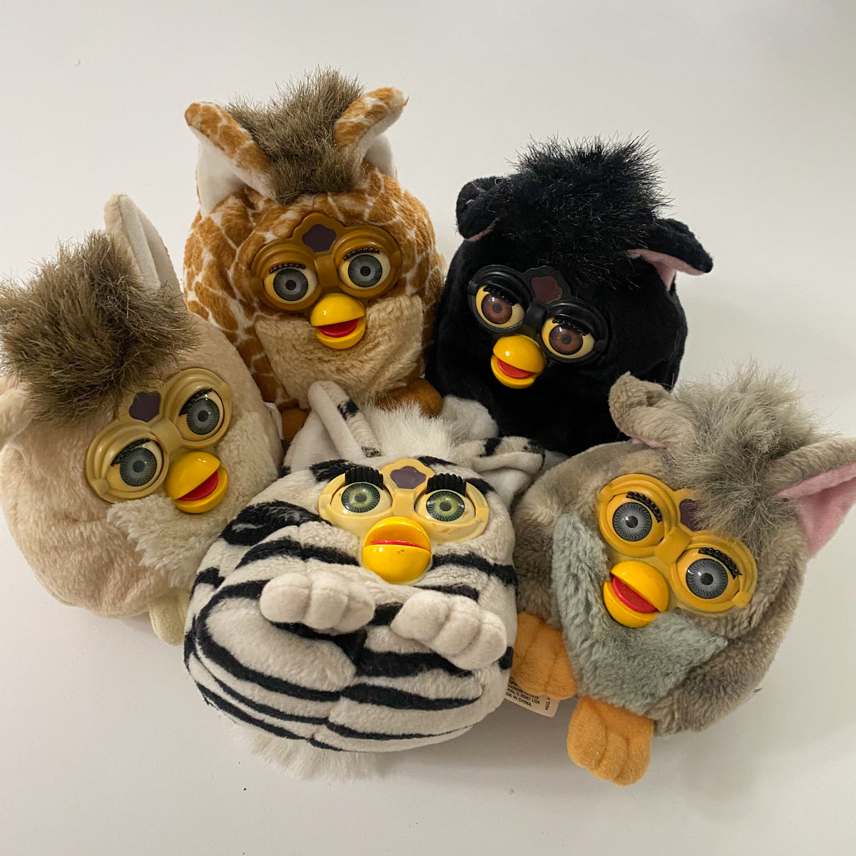 Vintage Furby Beanie Plush Bundle