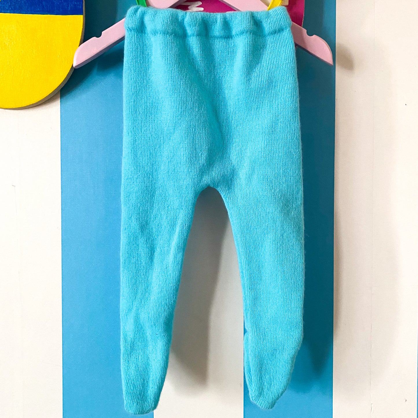 Vintage Knit Footed Pants - Size 6-12M