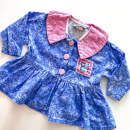 Vintage Floral USA Shirt - Size 2