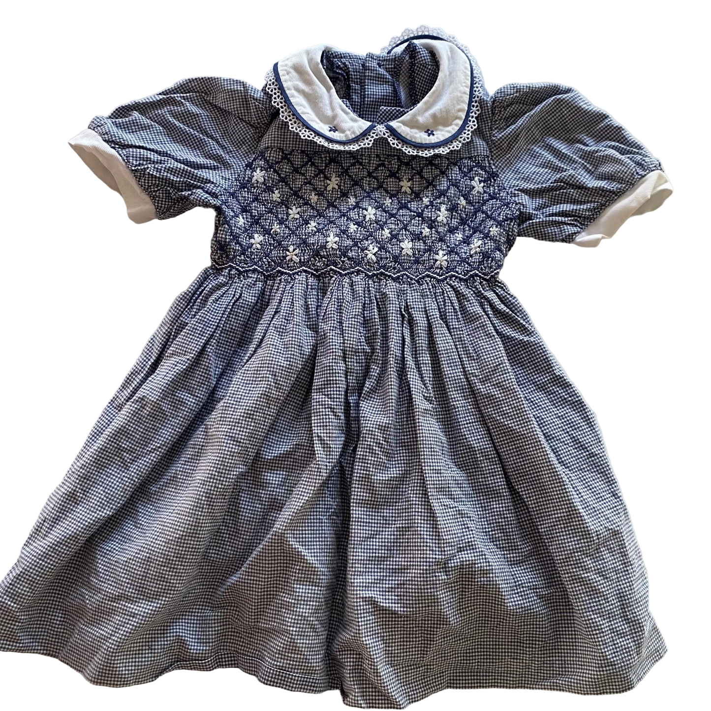 Vintage Smocked Dress - Size 1-2Y
