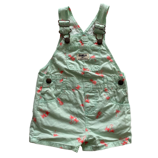 Oshkosh Flamingo Shortalls - Size 18M