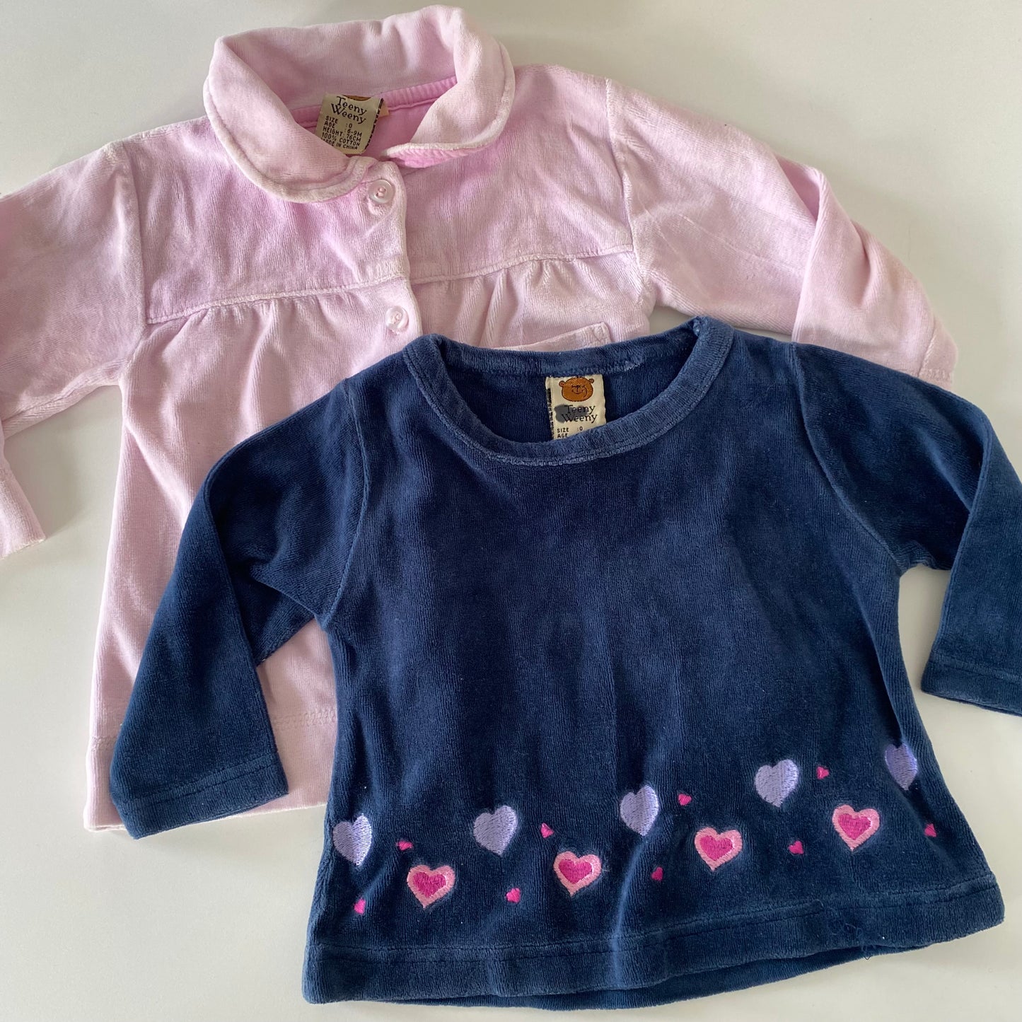 Vintage Teeny Weeny Valour Tops - Size 6-12M