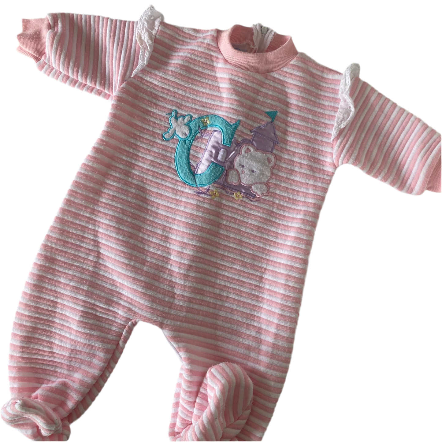 Vintage Footed Romper - Size 3-6M