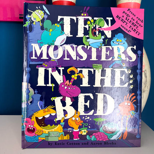 Ten Monsters In The Bed Interactive Book