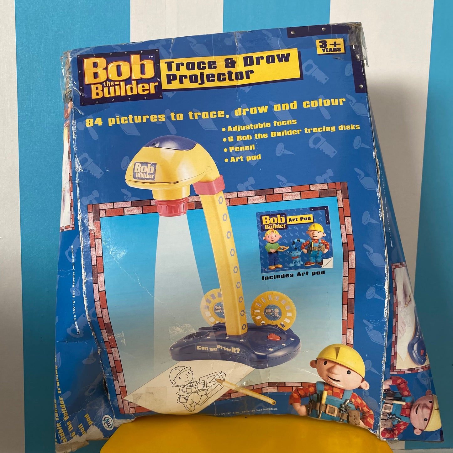 Vintage Bob The Builder Trace & Draw Projector & Slides