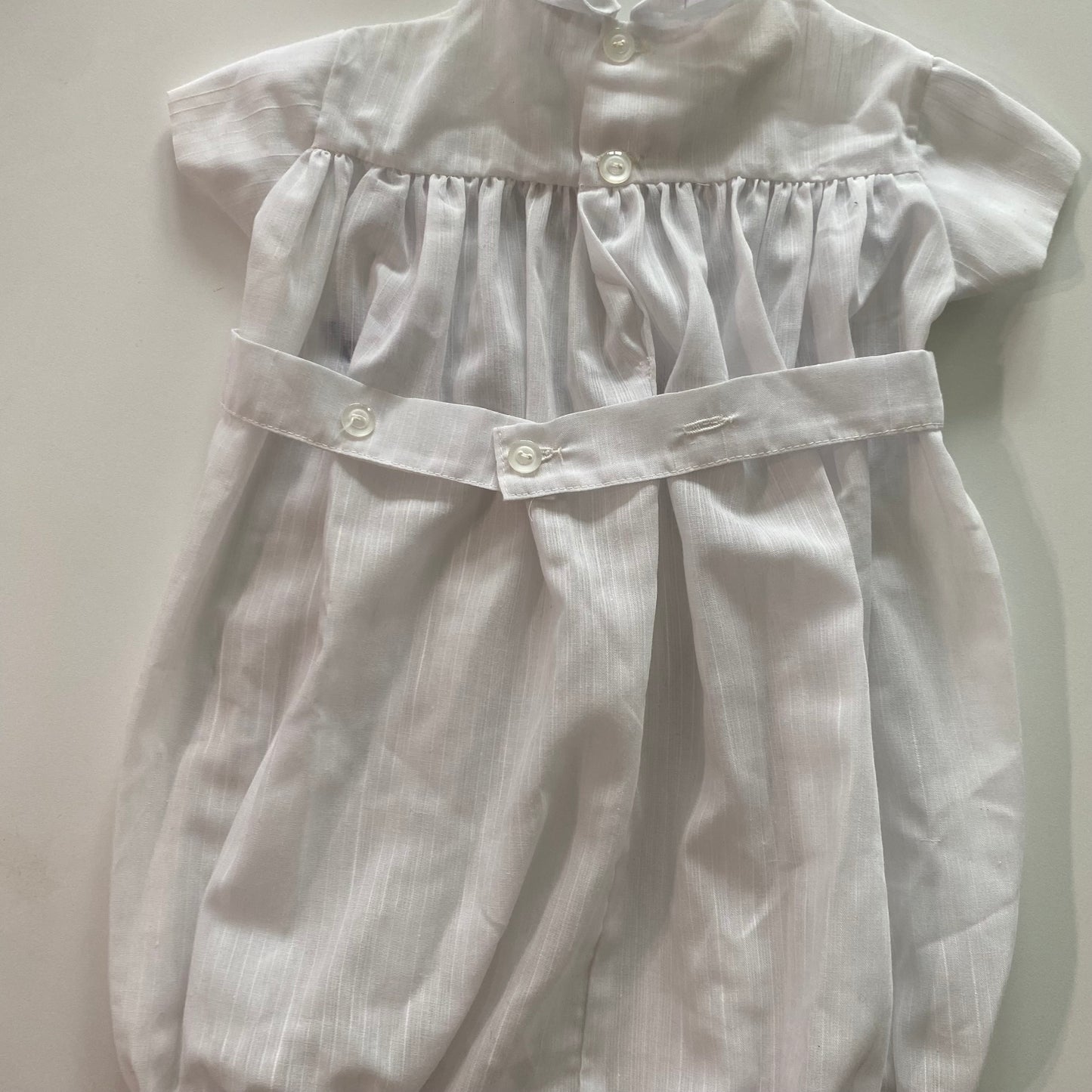 Vintage Smocked Romper - Size 6M